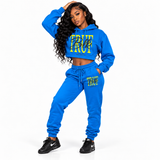 BT Royal Crop Sweatsuit